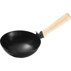 Sibrtech merítőkanál, acél, fa nyél, 160mm