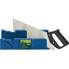 Sibrtech gérvágó láda fűrésszel, kék, műanyag, 350mm Sibrtech gérvágó láda fűrésszel, kék, műanyag, 350mm