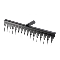 Sibrtech gereblye nyél nélkül, 16 csavart fog, 420mm