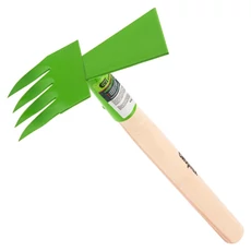 Sibrtech kapa, kombinált, 4 fogas, acél, fa nyél, 80x380mm Sibrtech kapa, kombinált, 4 fogas, acél, fa nyél, 80x380mm