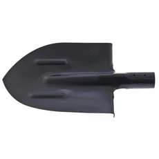 Sibertech lapát nyél nélkül, merevítővel, kerekhegyű, 205x275mm