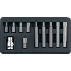 Stels Spline csavarbehajtó bit készlet kofferben, CrV, 1/2&quot;, 11db