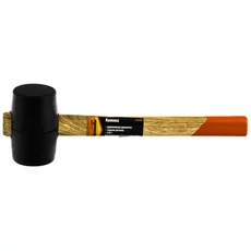 Sparta gumikalapács fa nyéllel, fekete, 225g