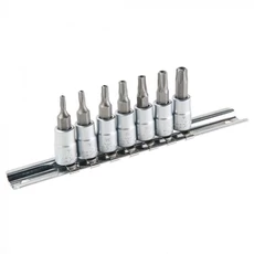 Topex bit készlet, Torx, 1/4", T10-40, 7 részes