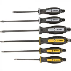 Topex csavarhúzó készlet, CrV, mágneses, 6 részes