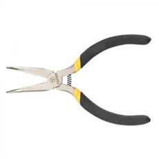 Topex hosszúcsőrű fogó, hajlított, műszerész, 115mm