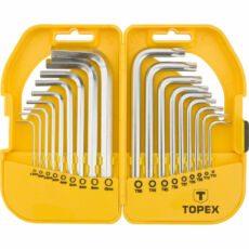 Topex imbusz és torxkulcs készlet. 1.5-10mm, T10-T50, 18 részes