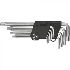 Topex imbuszkulcs készlet, Torx, hosszú, T10-50, 9 részes