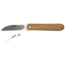 Topex kés, fa nyél, összecsukható, 2 penge, 170mm