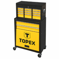 Topex szerszámszekrény, fém, 61x33x66+34cm
