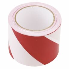 Topex jelzőszalag, piros-fehér, 50mmx200m