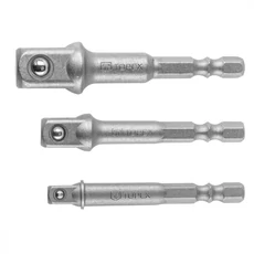 Topex adapterkészlet, 1/4"-3/8"-1/2", 3 részes