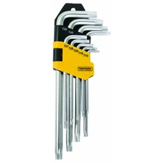 Topmaster Pro furatos Torx kulcskészlet, T10-T50, 9db