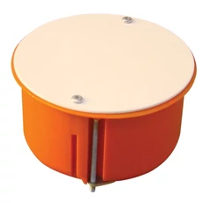 Tracon gipszkarton doboz, sima, fedéllel, narancssárga, 80x45mm