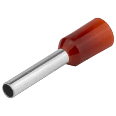 Tracon szigetelt érvéghüvely, ónozott elektrolit réz, piros, 1.5mm2, 14.6mm