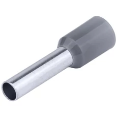 Tracon szigetelt érvéghüvely, ónozott elektrolit réz, szürke, 4mm2, 16.5mm