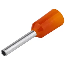 Tracon szigetelt érvéghüvely, ónozott elektrolit réz, narancs, 0.5mm2, 16mm