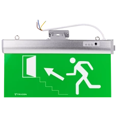 Tracon élvilágítós LED kijáratjelző, ragasztható piktogramokkal, 36 LED