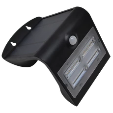 Tracon napelemes LED fali világítótest, mozgásérzékelővel, fekete 3.2W, 400lm