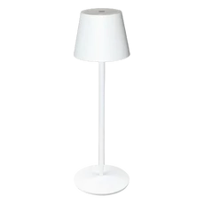 Tracon asztali akkumulátoros LED díszlámpa, fém, fehér 3.5W, 200lm, 3000K Tracon asztali akkumulátoros LED díszlámpa, fém, fehér 3.5W, 200lm, 3000K