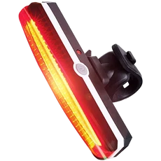 Tracon akkus LED bicikli lámpa, hátsó, piros, 1.5W, 3.7V, 500mAh, 100lm
