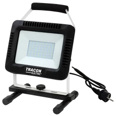 Tracon hordozható LED szerelő fényvető, 180-240VAC, 30W, 2400lm, IP65, 4000K