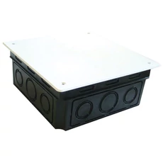 Tracon perforált kötődoboz téglafalhoz, süllyesztett, négyzetes, fekete, 104x104x51.5mm