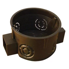 Tracon perforált szerelvénydoboz téglafalhoz, süllyesztett, sorolható, fekete, 64x15x40mm