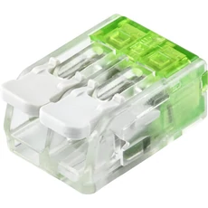 Tracon csavar nélküli vezetékösszekötő, nyitható, átlátszó, 2 vezeték, 0.5-6mm, 41A