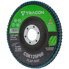 Tracon csiszolókorong fémhez, P60, 125mm