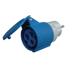 Tracon csatlakozó adapter, Schuko/CEE, 250V, 16A Tracon csatlakozó adapter, Schuko/CEE, 250V, 16A