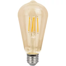 Tracon COG LED izzó, ST64, E27, 8W, 2500K, arany