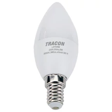 Tracon LED izzó Samsung chippel, gyertya, E14, 8W, 3000K