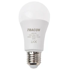 Tracon SMD LED izzó, A60, E27, 15W, 4000K