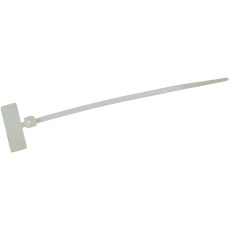 Tracon jelzőcímkés kábelkötegelő, 110x2.5mm, natúr