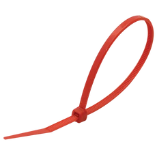 Tracon normál kábelkötegelő, 3.6x200mm, piros