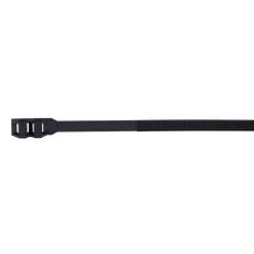 Tracon PA12 kábelkötegelő, UV-álló, 9x132mm, fekete