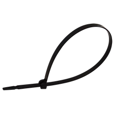 Tracon UV-álló fémnyelves kábelkötegelő, fekete, 140×3.6mm