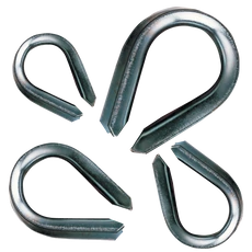 Tracon kötélszív kötél-és sodronyvégződések kialakítására, acél, 1-3mm