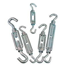 Tracon sodrony-és huzalfeszítő horog-horog, 1800N, 6x100mm