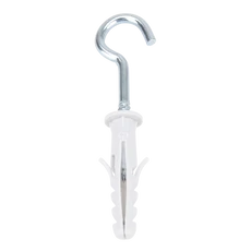 Tracon peremes tipli+horog szerelvényacél, szürke, 6x30mm