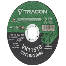 Tracon inox vágókorong, 115x1.0mm Tracon inox vágókorong, 115x1.0mm