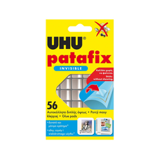 UHU Patafix Invisible gyurmaragasztó, színtelen, 56db/csomag
