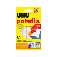 UHU Patafix gyurmaragasztó, fehér, 80db/csomag