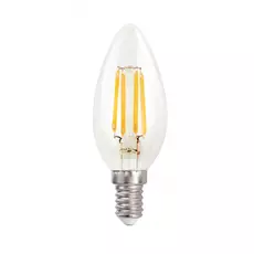 UltraTech filament gyertya LED izzó, hideg fehér, E14, 4W, 470lm