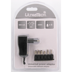 UltraTech adapter, univerzális hálózati, 600mAh, 230V