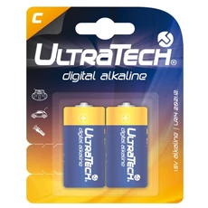 Ultratech C baby alkáli elem, LR14, 1.5V, 2db Ultratech C baby alkáli elem, LR14, 1.5V, 2db