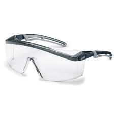 Uvex Astrospec 2.0 szemüveg, fekete-szürke kerettel, víztiszta lencsével, áttetsző