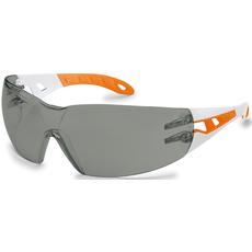 Uvex Pheos S védőszemüveg, kisebb méretű, fehér-narancs