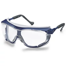 Uvex Skyguard szemüveg, kék és szürke keret, víztiszta